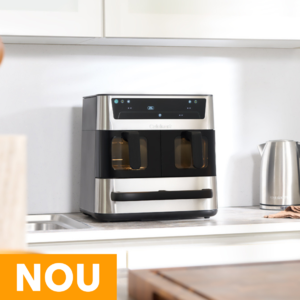 airfryer argintiu cuisinart tri zone cu patrat de NOU
