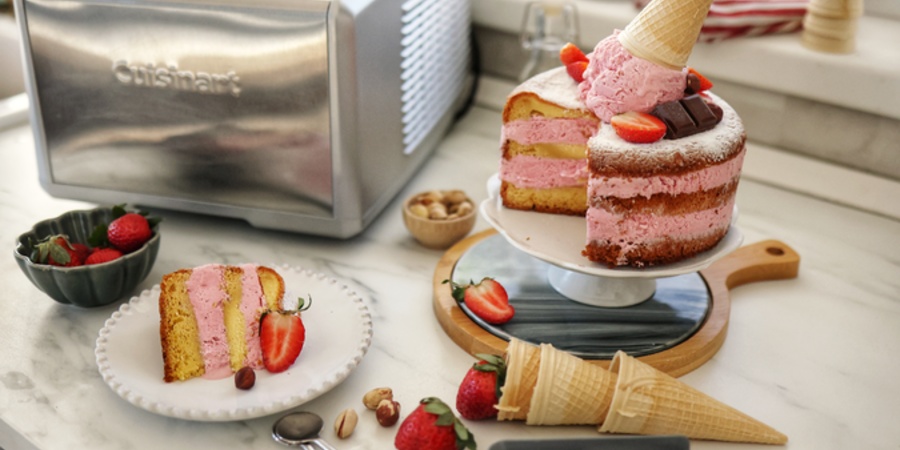 Rețetă tort cu înghețată de căpșuni by Demancare