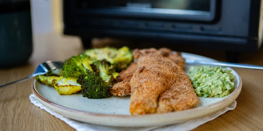 Rețetă file de pește cu broccoli la airfryer by Daniela Niculi