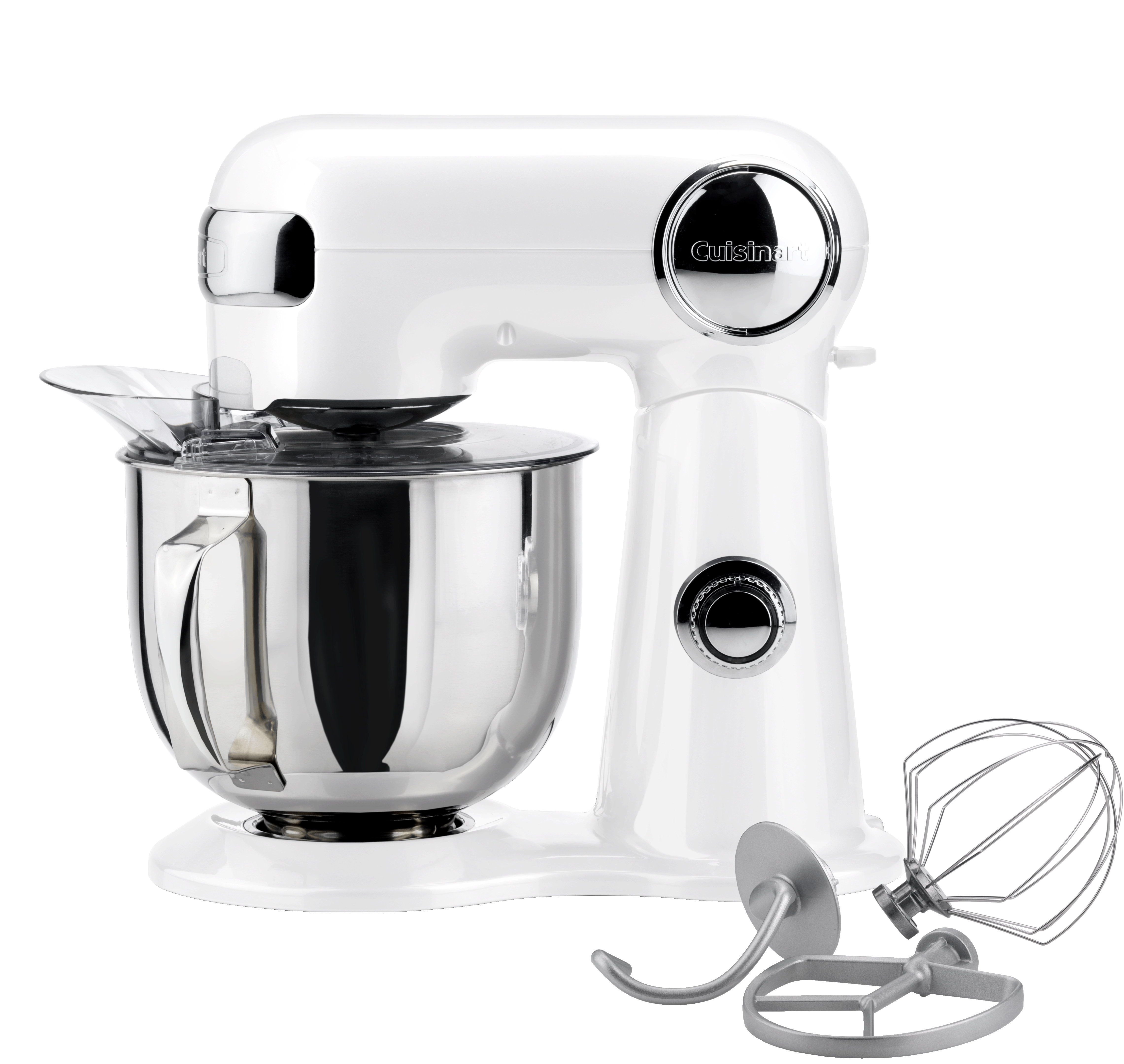 Mixer cu bol, Cuisinart, Precision Master, SM50WHE, Alb sidef, 500W